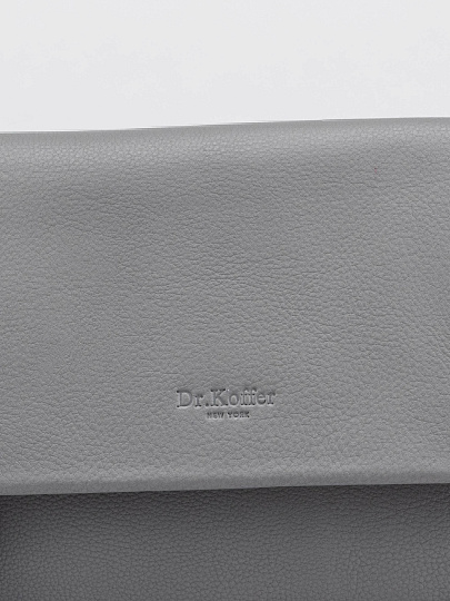 Женская сумка Dr.Koffer из натуральной кожи серая