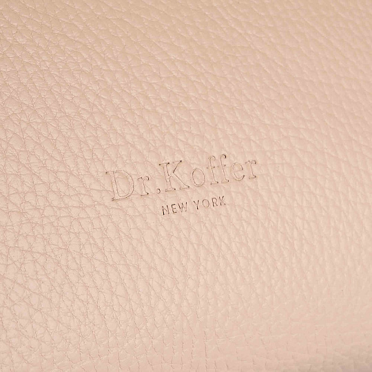 Женская сумка Dr. Koffer из натуральной кожи бежевая