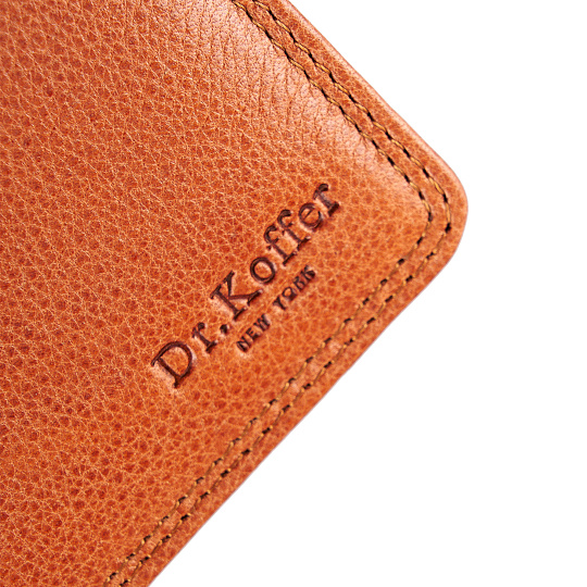 Портмоне Dr.Koffer из натуральной кожи светло-коричневое