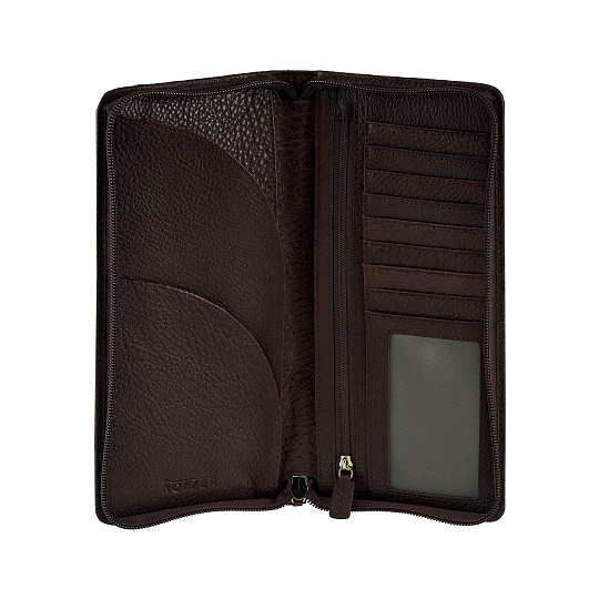 Портмоне Dr.Koffer из натуральной кожи коричневое