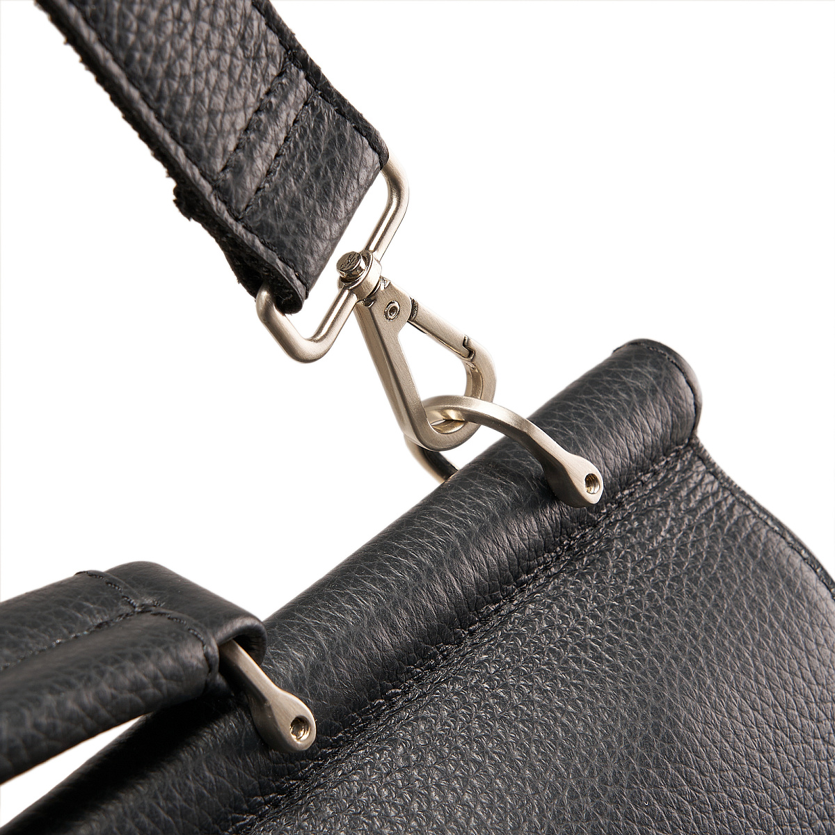 Портфель Dr.Koffer из натуральной кожи черный