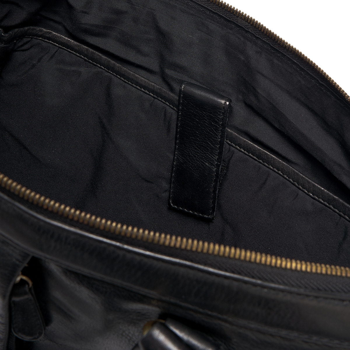 Деловая сумка Dr.Koffer из натуральной кожи черная