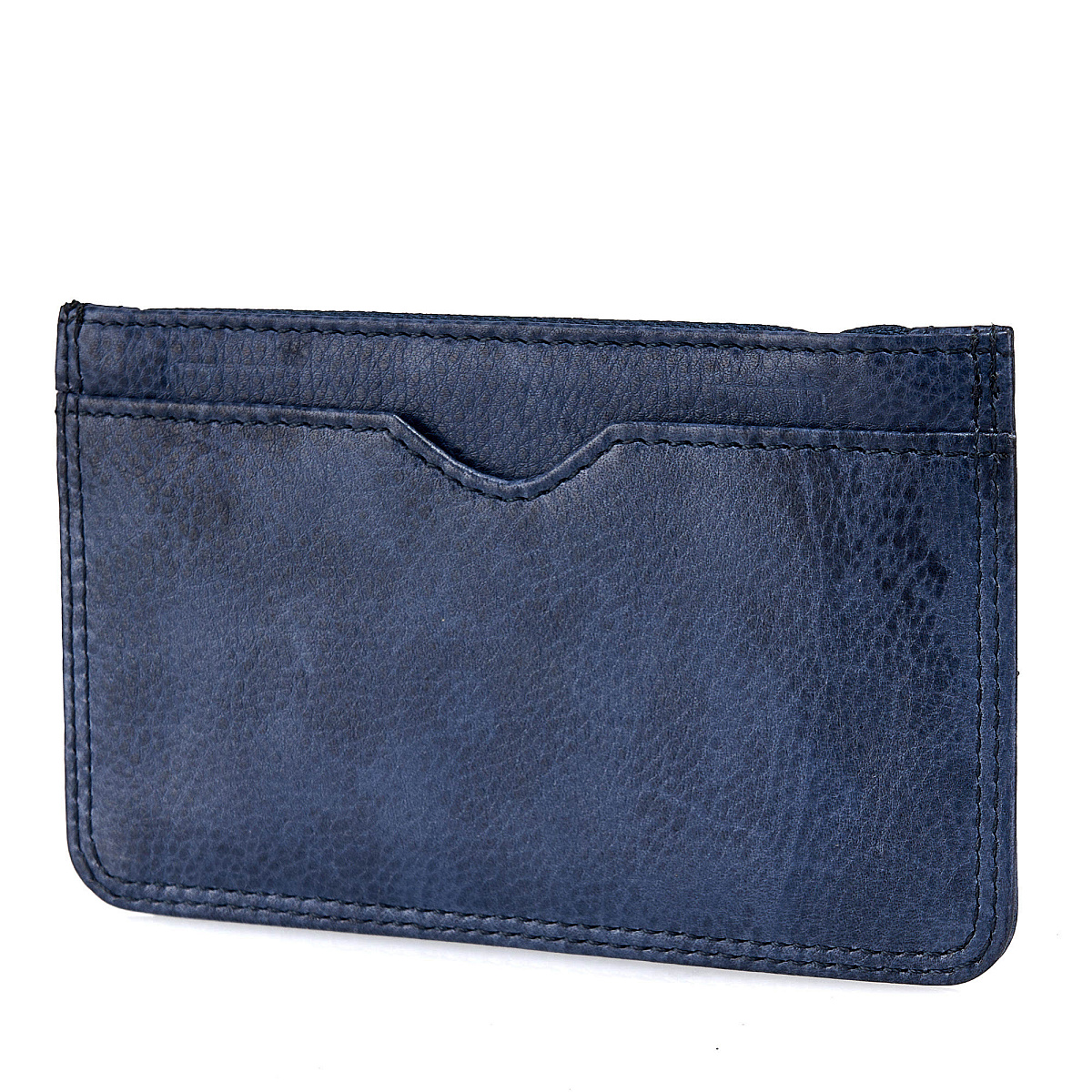 Кредитница Dr.Koffer из натуральной кожи синяя