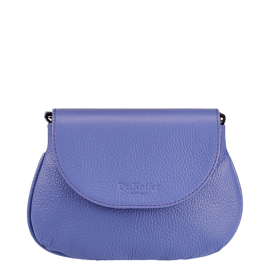 Женская сумка Dr. Koffer из натуральной кожи голубая