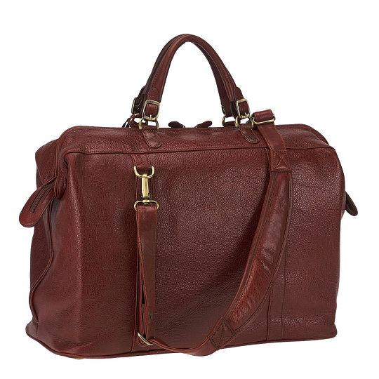 Сумка дорожная саквояж Dr.Koffer из натуральной кожи