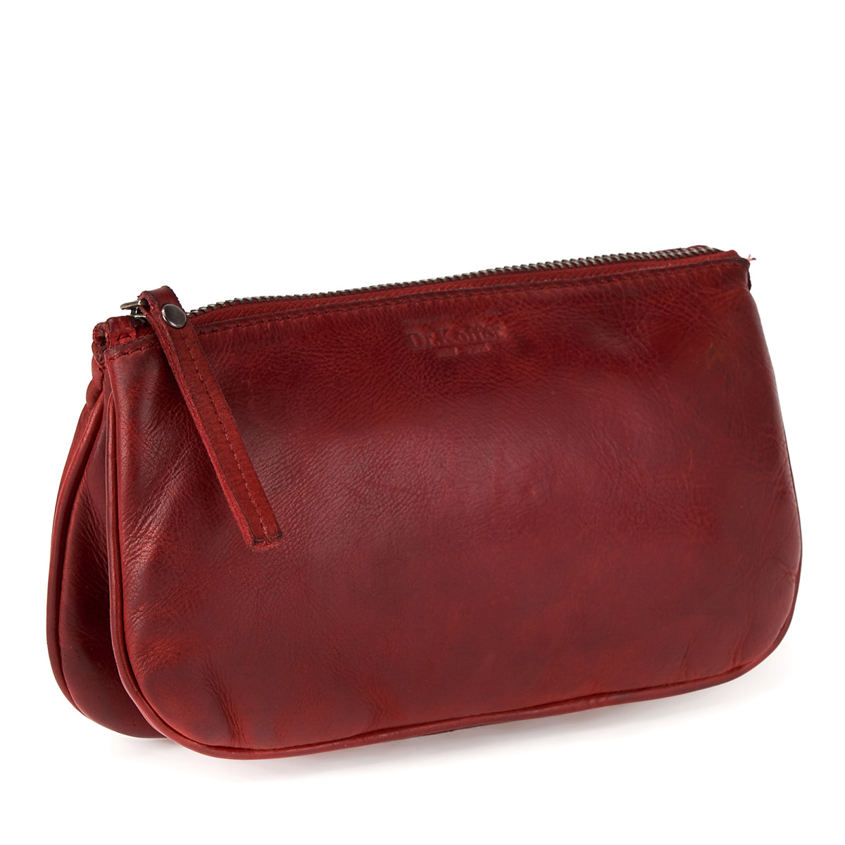 Сумка через плечо Dr.Koffer из натуральной кожи красная