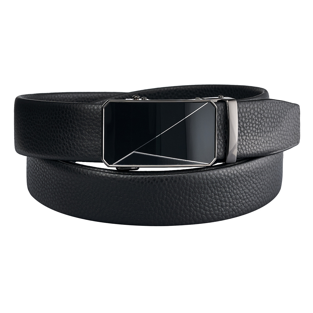 Ремень Dr. Koffer из натуральной кожи черный