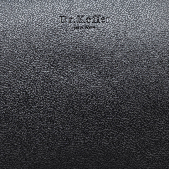Несессер Dr. Koffer из натуральной кожи черный