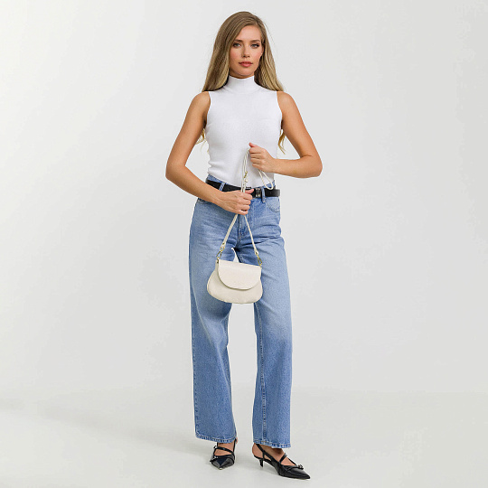 Женская сумка Dr. Koffer из натуральной кожи белая