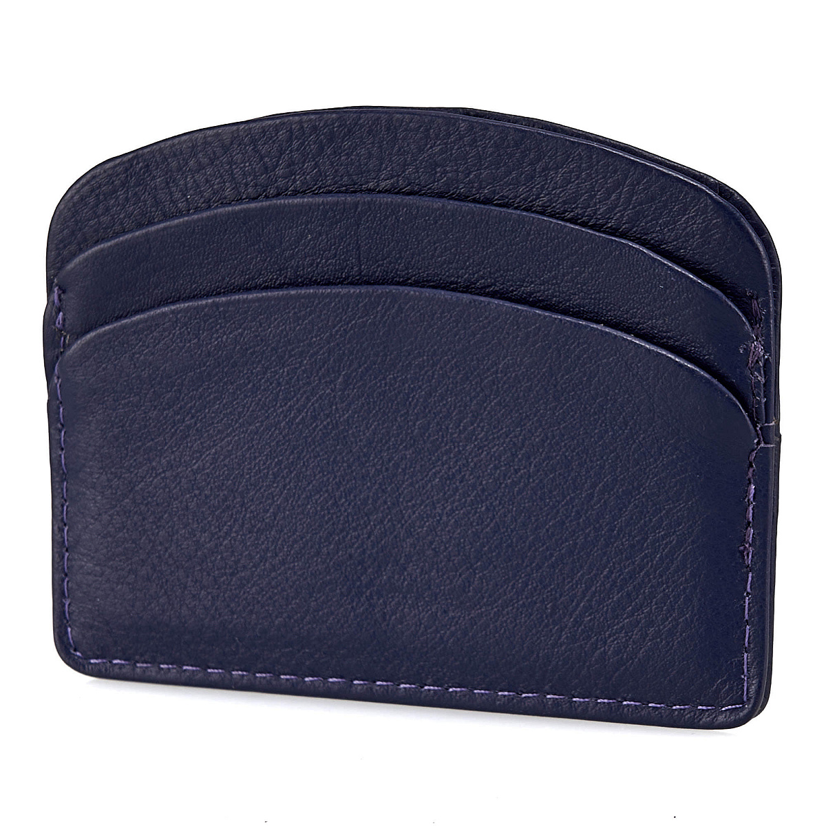 Кредитница Dr.Koffer из натуральной кожи фиолетовая