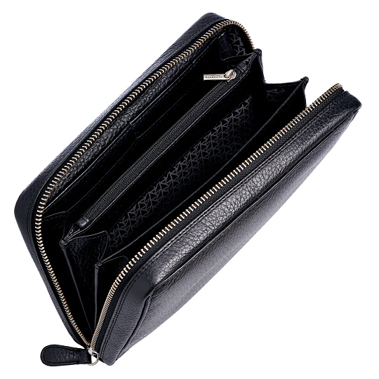 Сумка барсетка из натуральной кожи Dr. Koffer черная