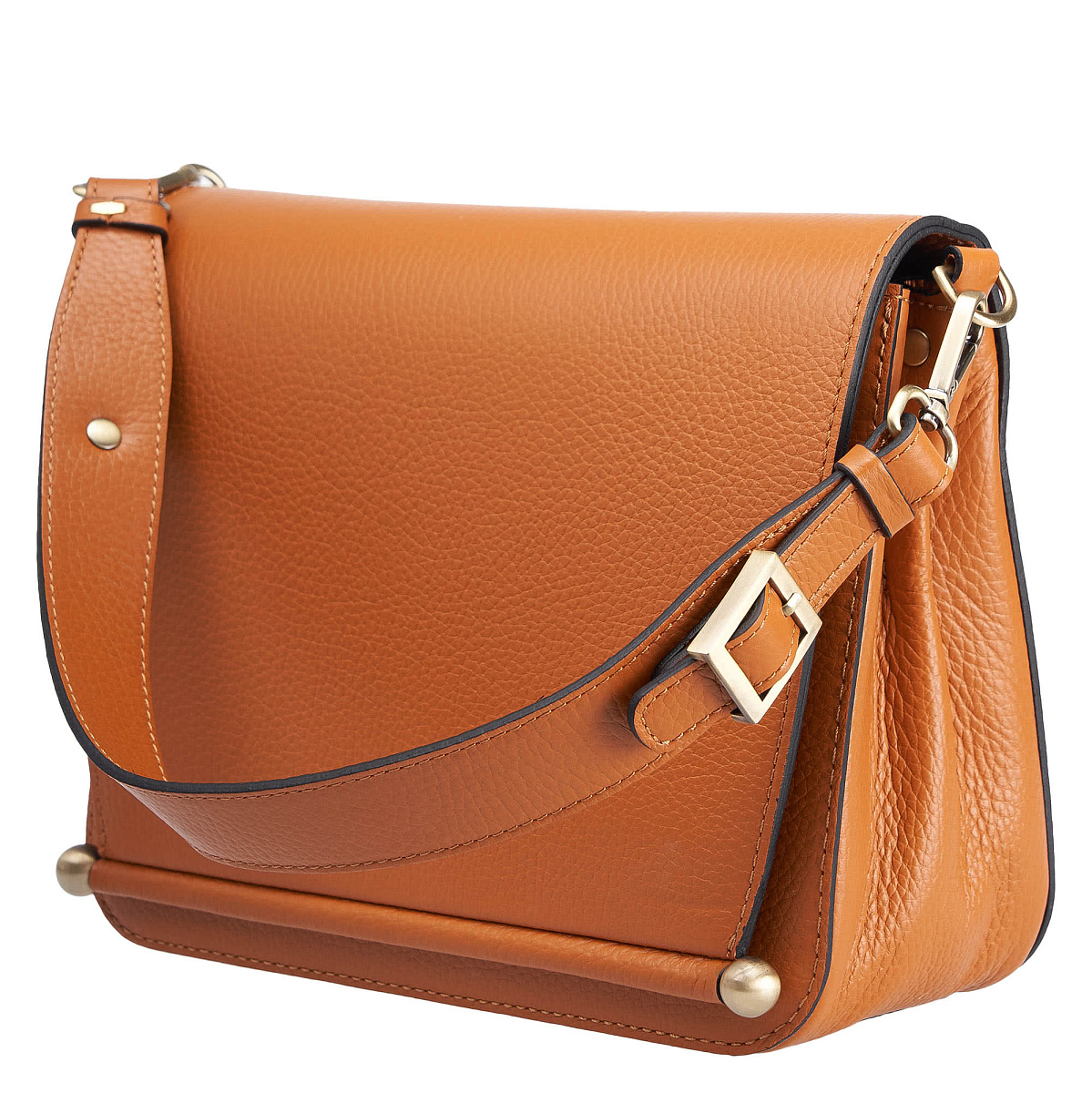 Женская сумка Dr. Koffer из натуральной кожи оранжевая