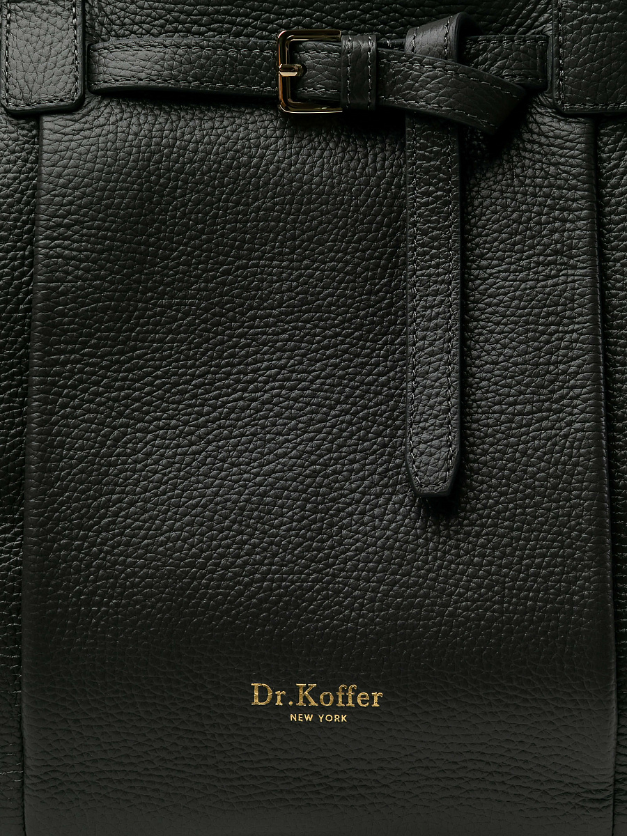 Женская сумка Dr.Koffer из натуральной кожи темно-серая