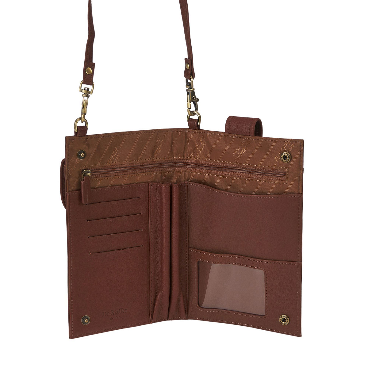 Нагрудный кошелек дорожный Dr.Koffer из натуральной кожи