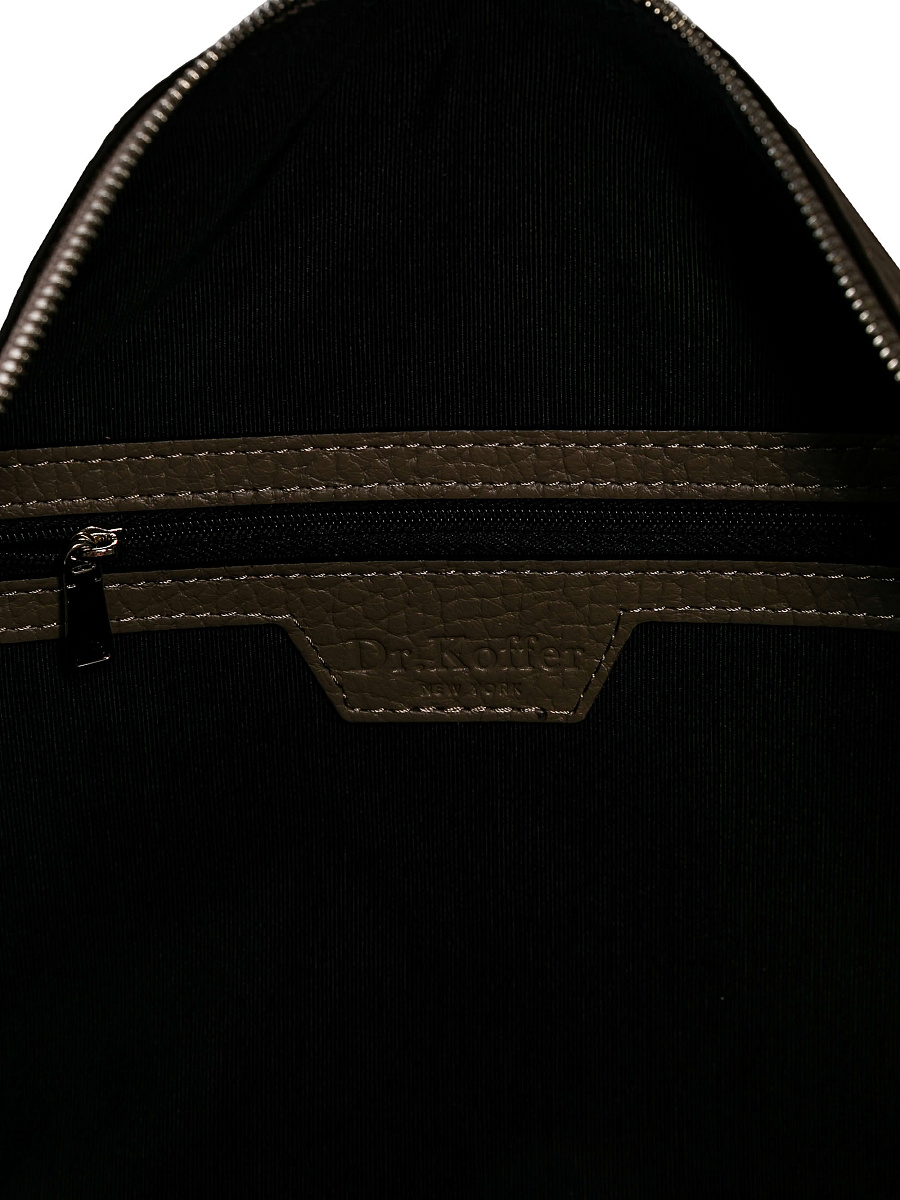 Женская сумка Dr. Koffer из натуральной кожи коричневая