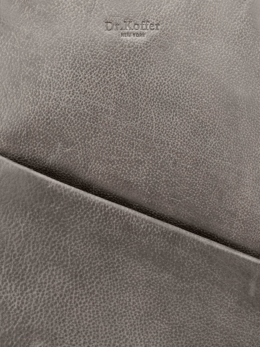 Рюкзак Dr. Koffer из натуральной кожи серый