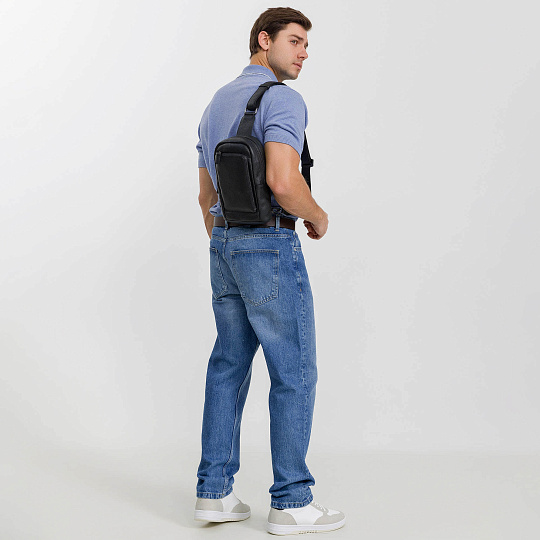 Рюкзак Dr. Koffer из натуральной кожи черный