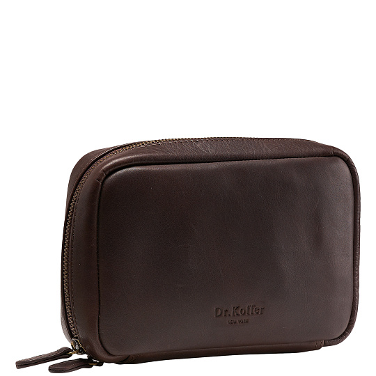 Несессер Dr.Koffer из натуральной кожи коричневый