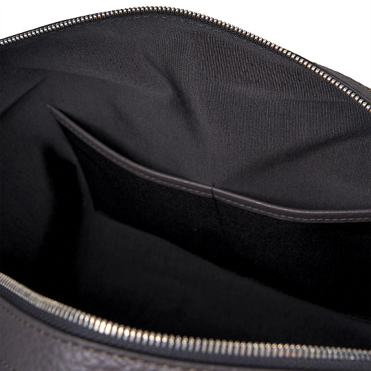 Сумка дорожная Dr.Koffer из натуральной кожи серая