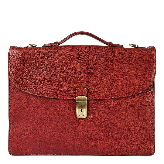 Портфель Dr.Koffer из натуральной кожи светло-коричневый