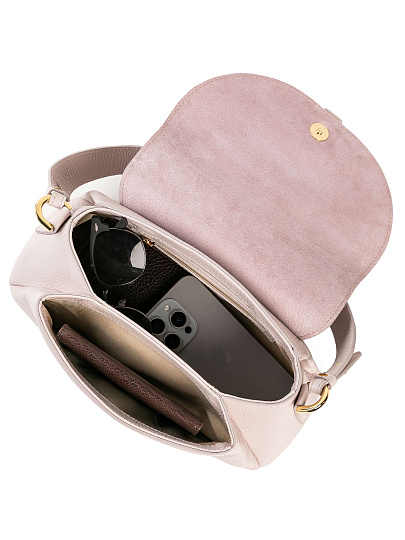 Женская сумка Dr. Koffer из натуральной кожи розовая