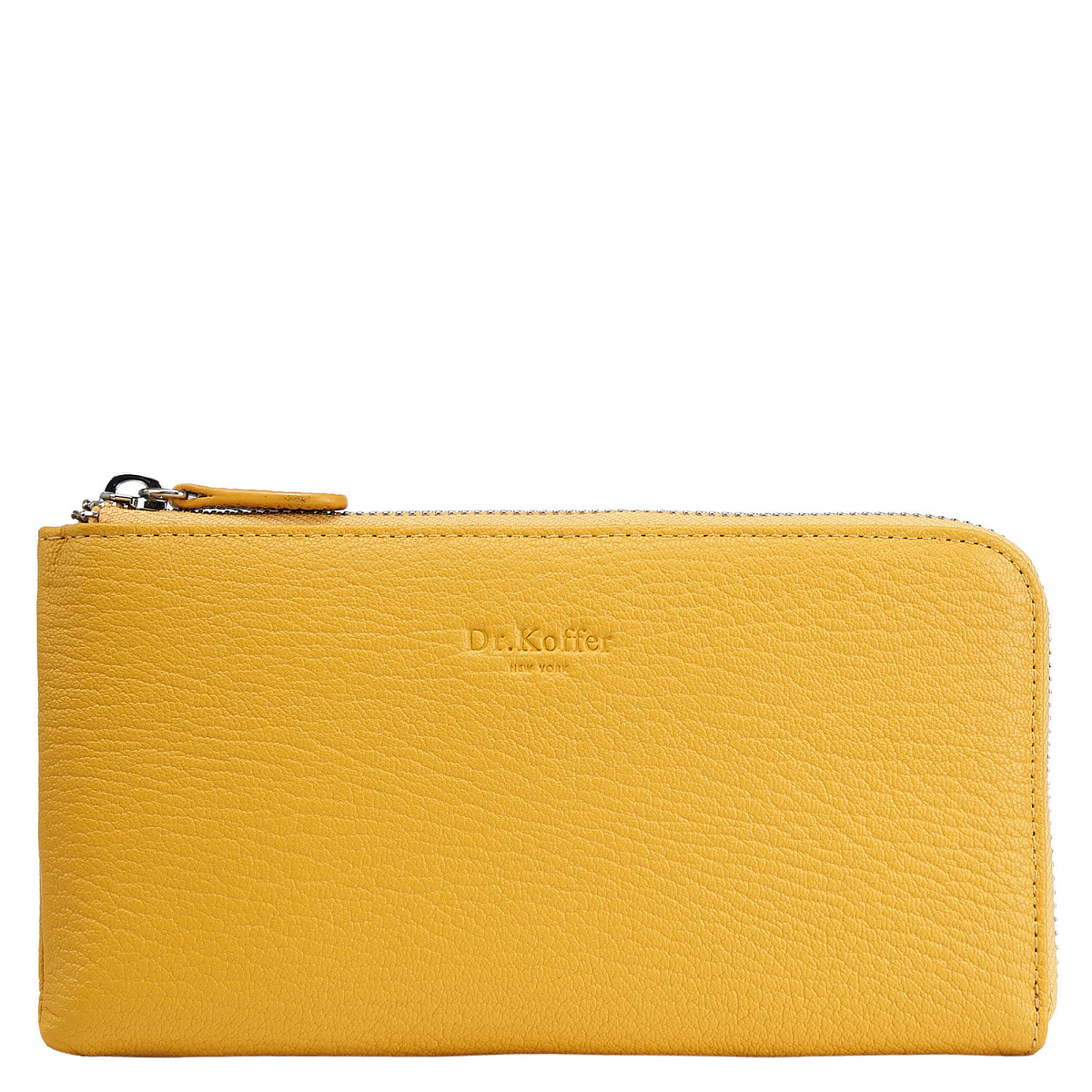 Портмоне Dr.Koffer из натуральной кожи желтое