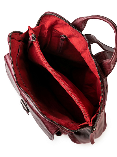 Рюкзак Dr.Koffer из натуральной кожи бордовый