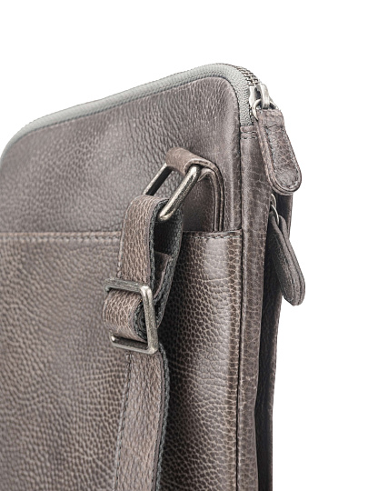 Рюкзак Dr. Koffer из натуральной кожи серый