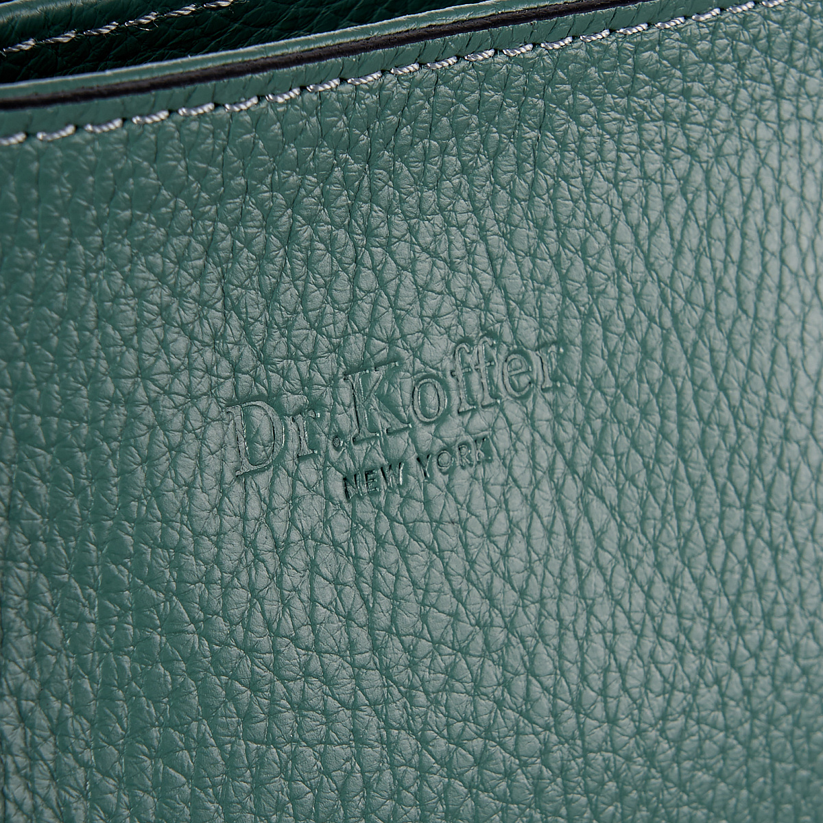 Женская сумка Dr. Koffer из натуральной кожи зеленая
