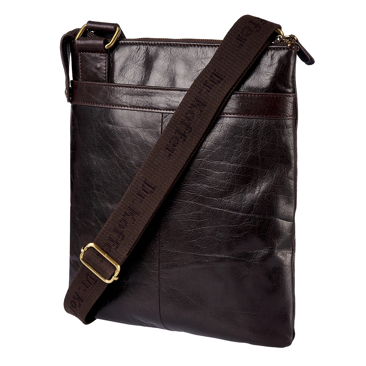 Сумка через плечо Dr.Koffer из натуральной кожи коричневая