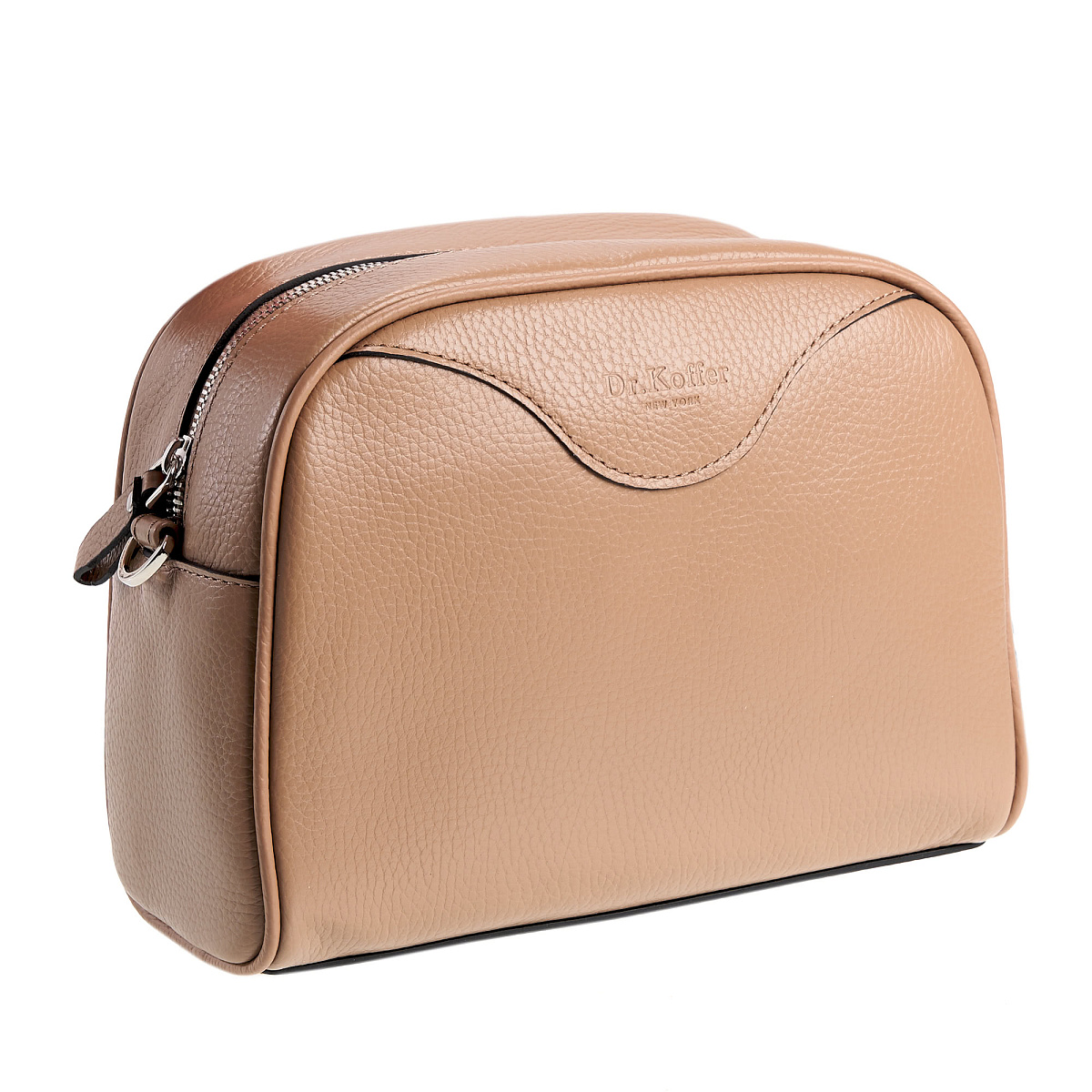 Женская сумка Dr. Koffer из натуральной кожи бежевая