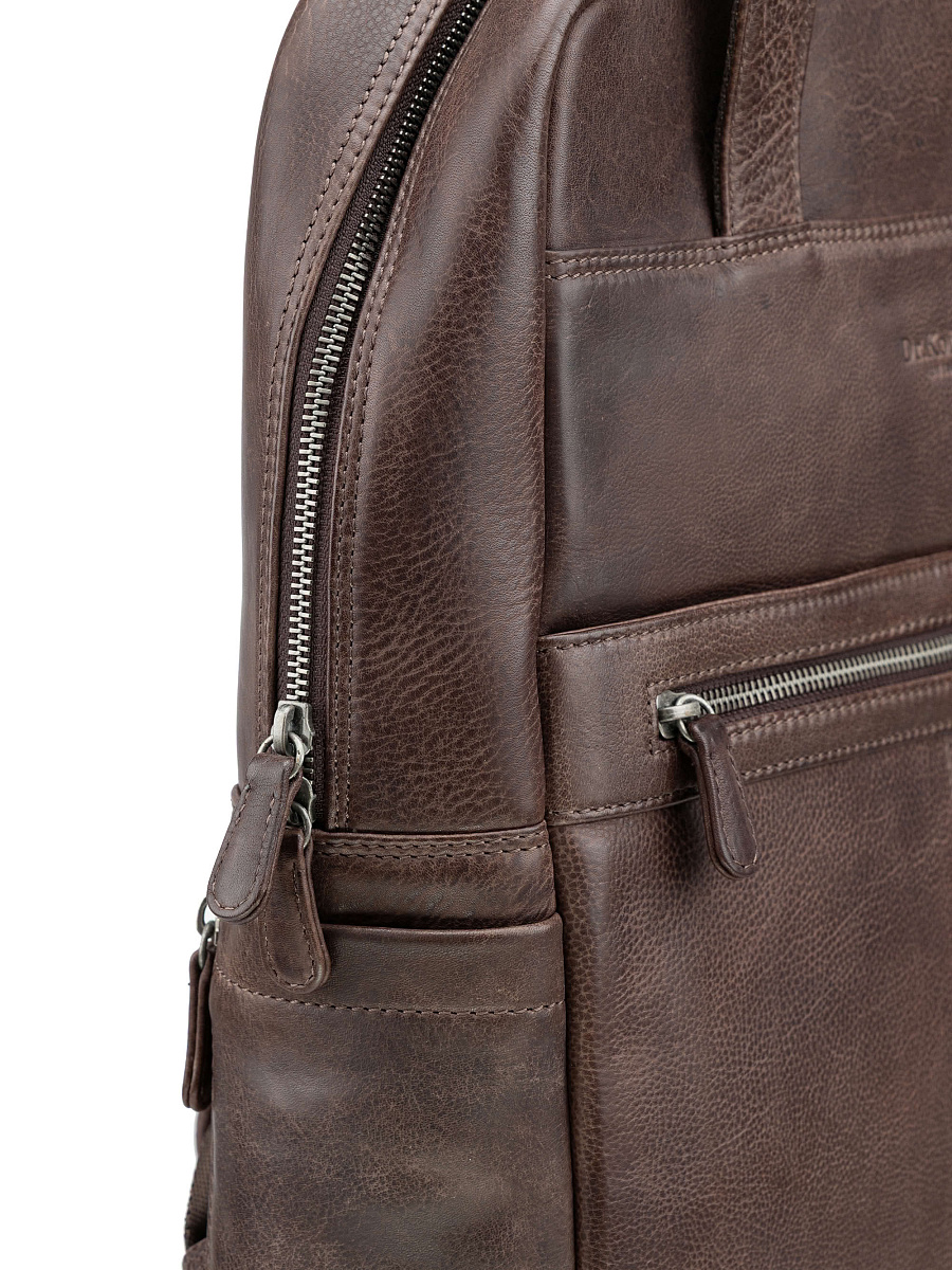 Рюкзак Dr. Koffer из натуральной кожи коричневый