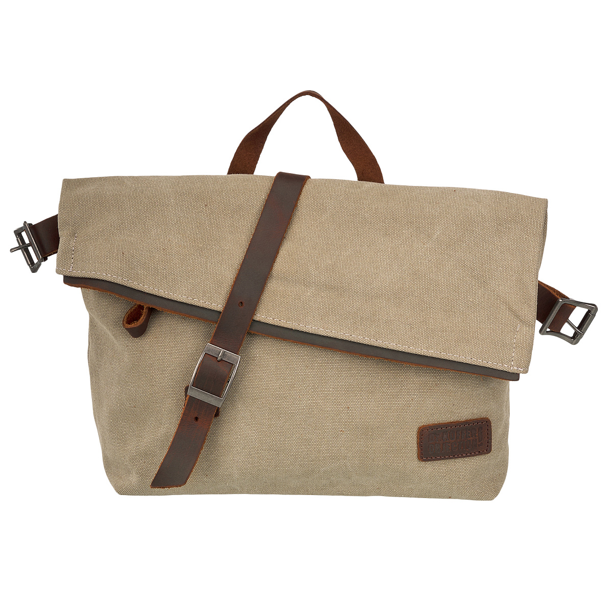 Сумка через плечо Dr.Koffer из канваса и натуральной кожи