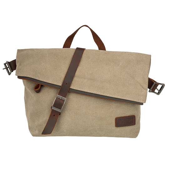 Сумка через плечо Dr.Koffer из канваса и натуральной кожи