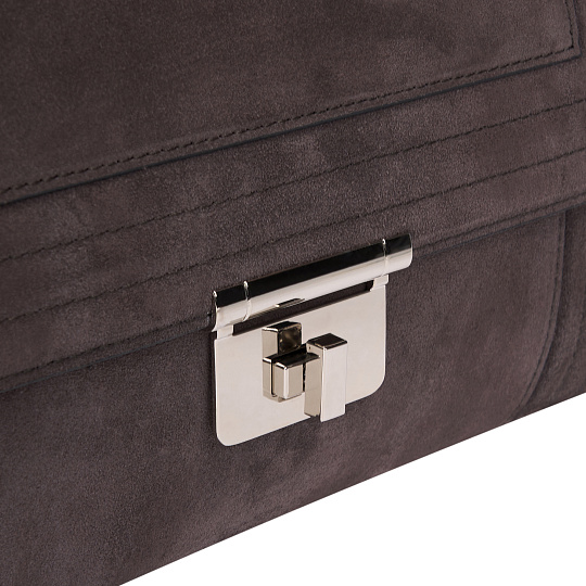 Женская сумка Dr. Koffer из натуральной кожи серая