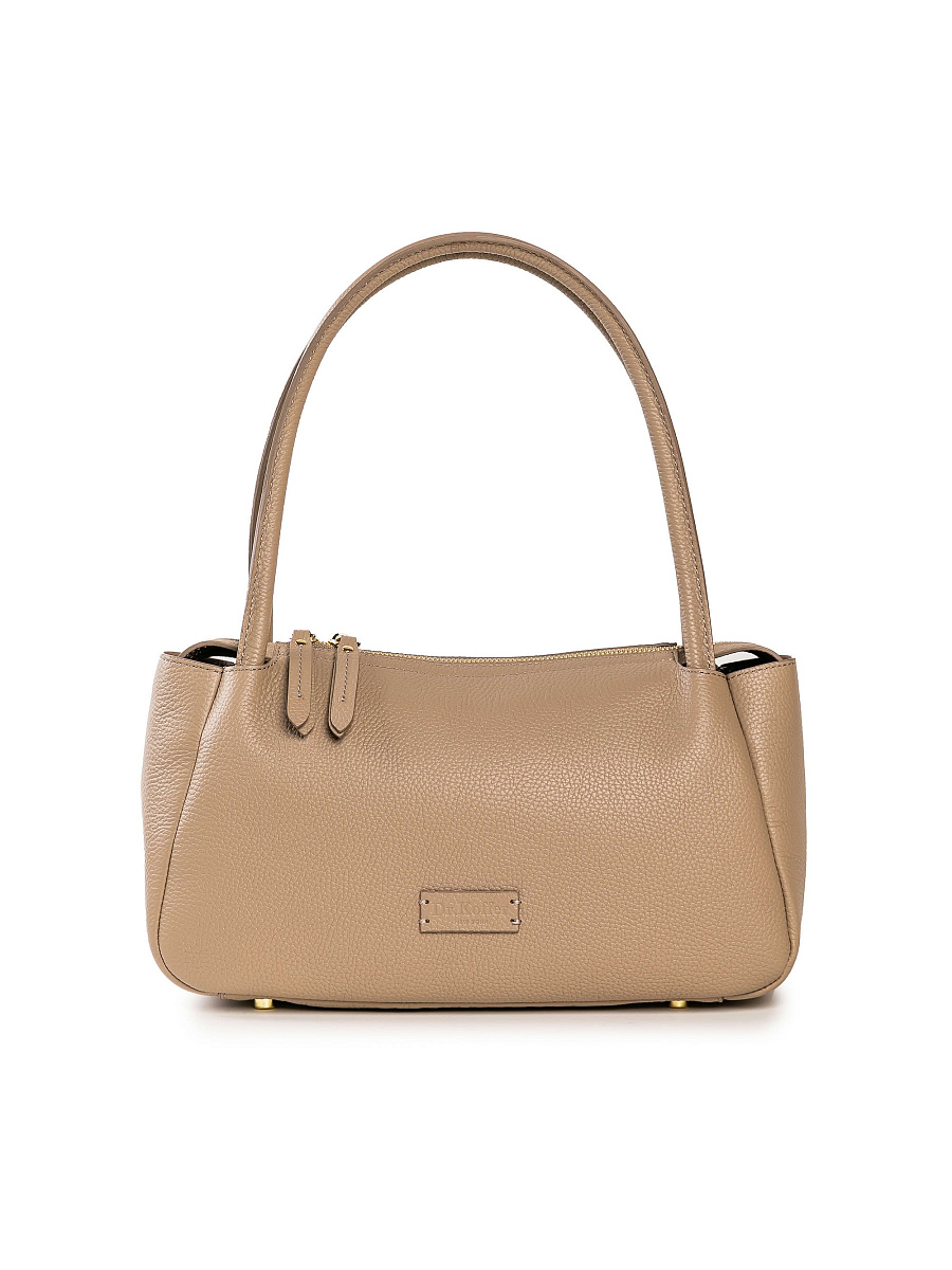 Женская сумка Dr. Koffer из натуральной кожи бежевая