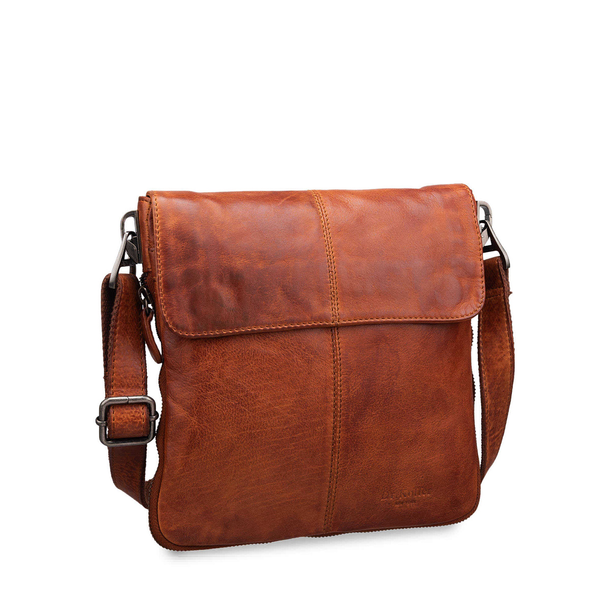 Сумка через плечо Dr.Koffer из натуральной кожи коричневая