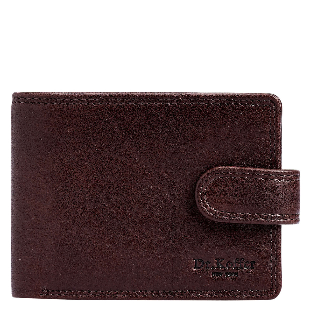 Портмоне Dr.Koffer из натуральной кожи коричневое