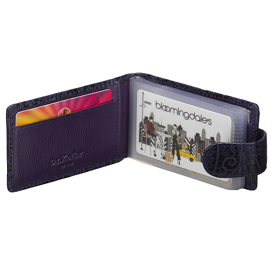 Визитница Dr.Koffer из натуральной кожи синяя