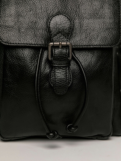 Рюкзак Dr.Koffer из натуральной кожи черный