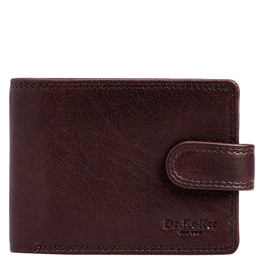 Портмоне Dr.Koffer из натуральной кожи коричневое