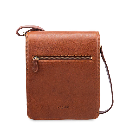 Сумка через плечо Dr.Koffer из натуральной кожи коричневая