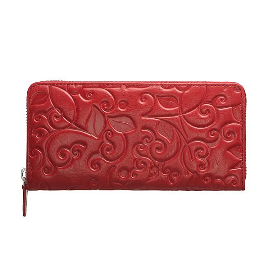 Портмоне Dr.Koffer из натуральной кожи красное