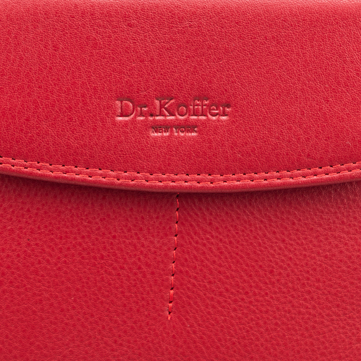 Портмоне Dr.Koffer из натуральной кожи красное