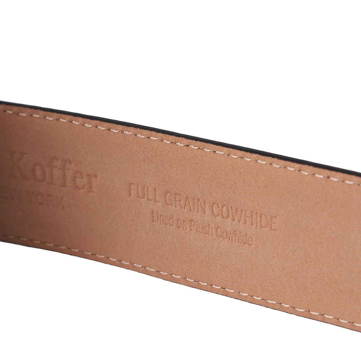 Ремень Dr. Koffer из натуральной кожи черный