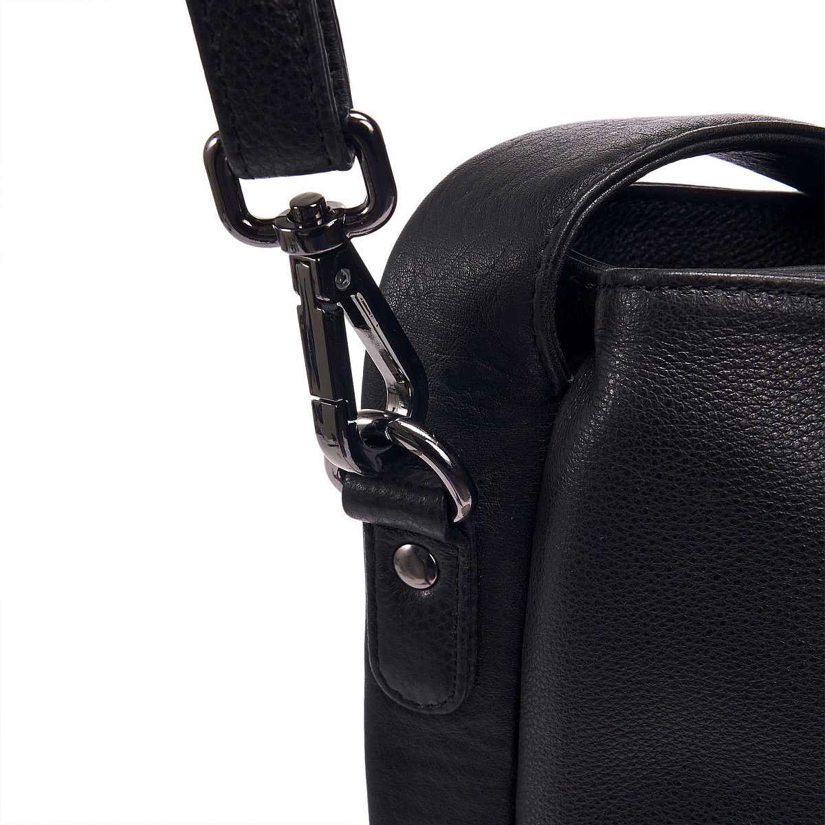 Женская сумка Dr.Koffer из натуральной кожи чёрная