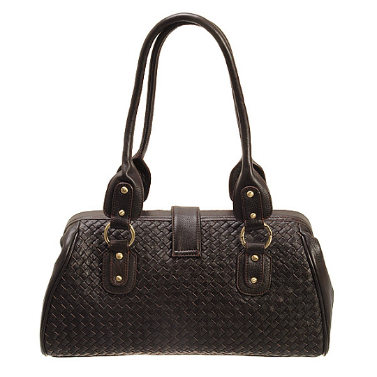 Темно-коричневая женская сумка, декорированная перекидным ремнем Dr.Koffer W601004-85-09