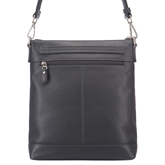 Сумка через плечо Dr.Koffer из натуральной кожи серая