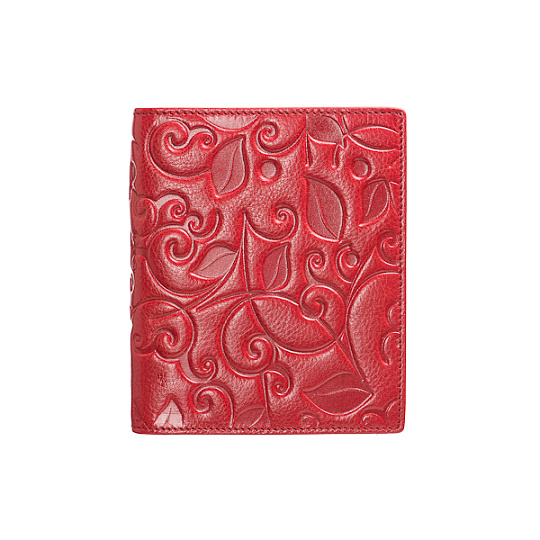 Визитница Dr.Koffer из натуральной кожи бордовая