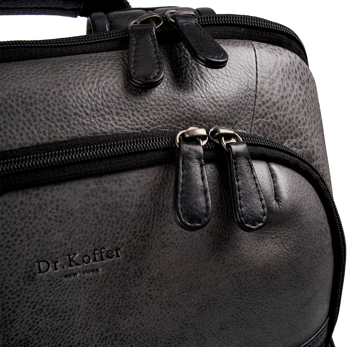 Рюкзак Dr.Koffer из натуральной кожи серый